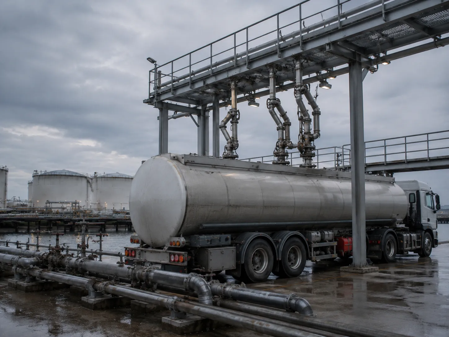 EN590 diesel road tanker loading rack
